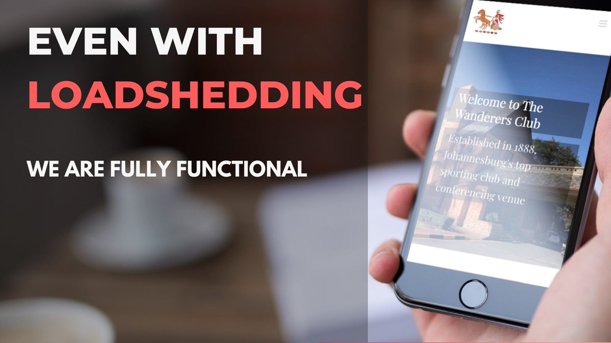 😔 Loadshedding continues today... 
⚡️Remember, the Club is fully functional during loadshedding!
🍕 Why not treat yo' self to a tasty pizza or hot coffee.