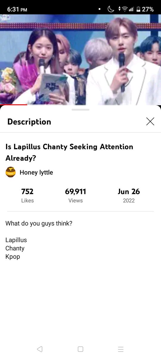 eccenteric's tweet photo. I don't know if this person behind this video is on the right mind. Asking for our opinion but disabled the comment section. Why thou? Afraid to face our wrath, huh? Are you having fun getting our attention with your trash content?

#Lapillus #LoveLy #HoneyLyttle https://t.co/s1upLAwNCv