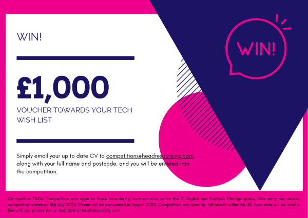 Calling all IT CONTRACTORS!

Win £1,000 voucher towards your tech wish list, simply follow the link below and upload your up to date CV to enter.

Don't delay, enter here: headresourcing.com/win-1000-pound… 

#contractors