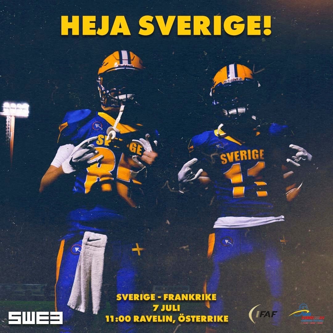 Den 7–10 juli spelas EM i amerikansk fotboll för herrjuniorer i den österrikiska huvudstaden Wien. Här hittar du all praktisk information du behöver veta inför turneringen: amerikanskfotboll.swe3.se/swe3s-guide-in… #SWE3 #HejaSverige #u19vienna
