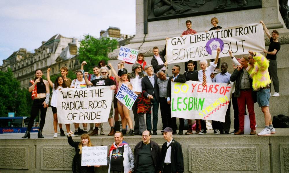 TransActionBloc's tweet photo. Join us on Friday at 1pm in Trafalgar Sq. we will be marching in a radical bloc. Please feel free to come and talk to us and join us on the day! #PrideIsAProtest https://t.co/sIurUPKtJn