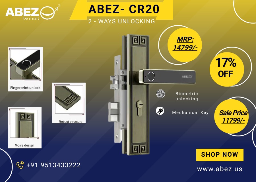abezsolutions's tweet image. ABEZ Smart Solutions Pvt Ltd
Why Digital Door locks (DDL)to be used?
*Highest level of Safety and security
*Biometric option gives highest level of convenience.
*No need to carry multiple keys by family members.
*Remote access, Smart and connected.
*Gives you much needed privacy.
