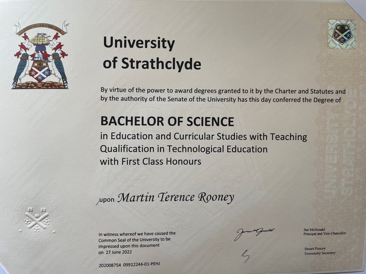 Making your mammy proud #StrathBSc
