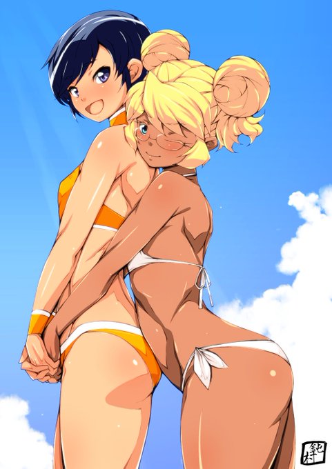 #暑いので水着絵で体温調節する 