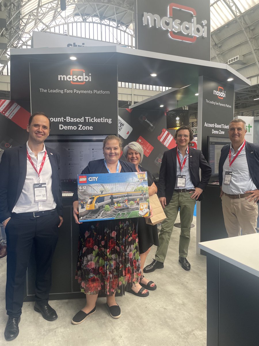 Masabi_com's tweet photo. 🎉😊 Congratulations to today's lucky winner of our last LEGO set at #TTglobal22 and thank you to everyone who participated, we look forward to doing it all over again next year! 😊#transport #transit #mobility #smartticketing #transportpayments https://t.co/InQ7KTJ1kT