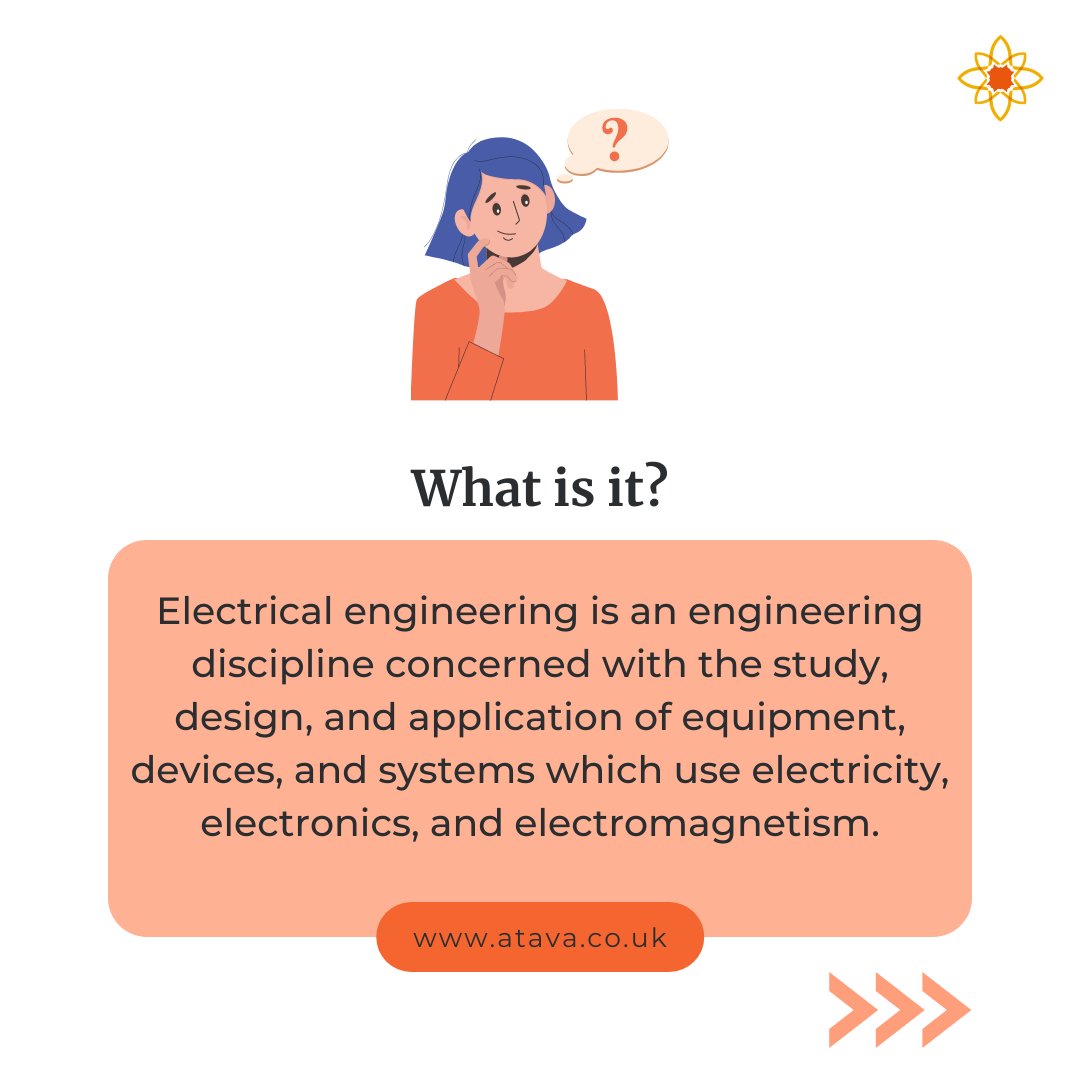 atava_agency's tweet image. E is for Electrical Engineering

👉 Swipe to find out what is it, what are your career options, what are your salary prospects and how can you apply!

#atavaeducation #electricalengineering #electricalandelectronicengineering #electricalengineeringstudent