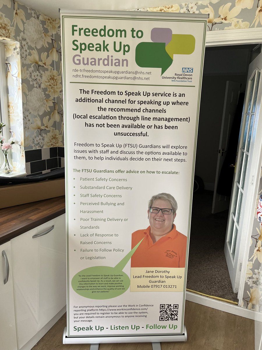 Coming soon to a foyer near you <a href="/RoyalDevonNHS/">Royal Devon NHS</a>. #FTSU #SpeakUp
