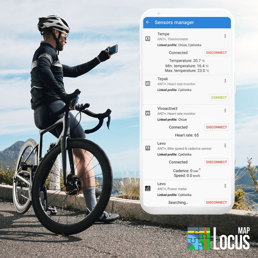 locusmap's tweet photo. Heart rate, speed, cadence, temperature...Locus Map can communicate with all your sensors. You can link them to various activity profiles and when you start a workout they are automatically activated.
#locusmap4 #bikesensors #coolfeatures https://t.co/tcwQPMHO4T