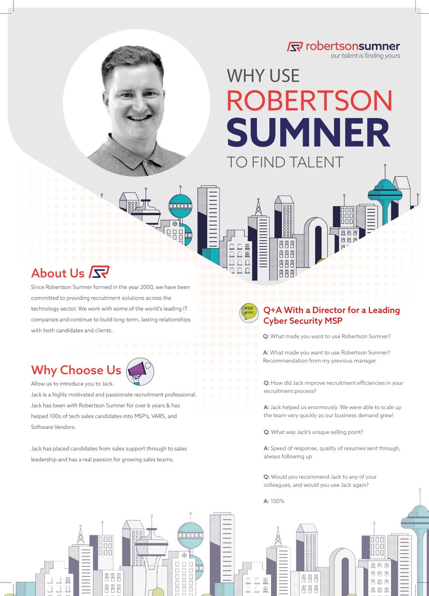 The mid week can sometimes we a lull but over here, we are celebrating!! 🎇

We want to share a success story from a Leading Cyber Security MSP and their thoughts on using Jack Sharkey to help them place their superstar candidate 🌟

Well done Jack!! 👏