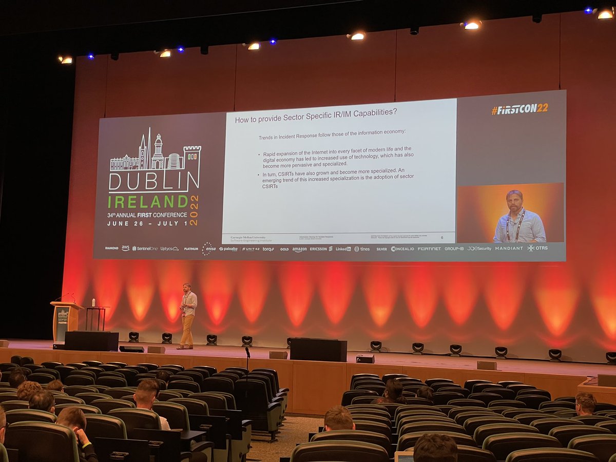 MLeuthold's tweet image. Interesting talk by #CMU at #FIRSTCON22 about their new framework for sector CSIRTs pointing out the advantages that have driven @switchcert to go for a #multisector approach since quite a while.