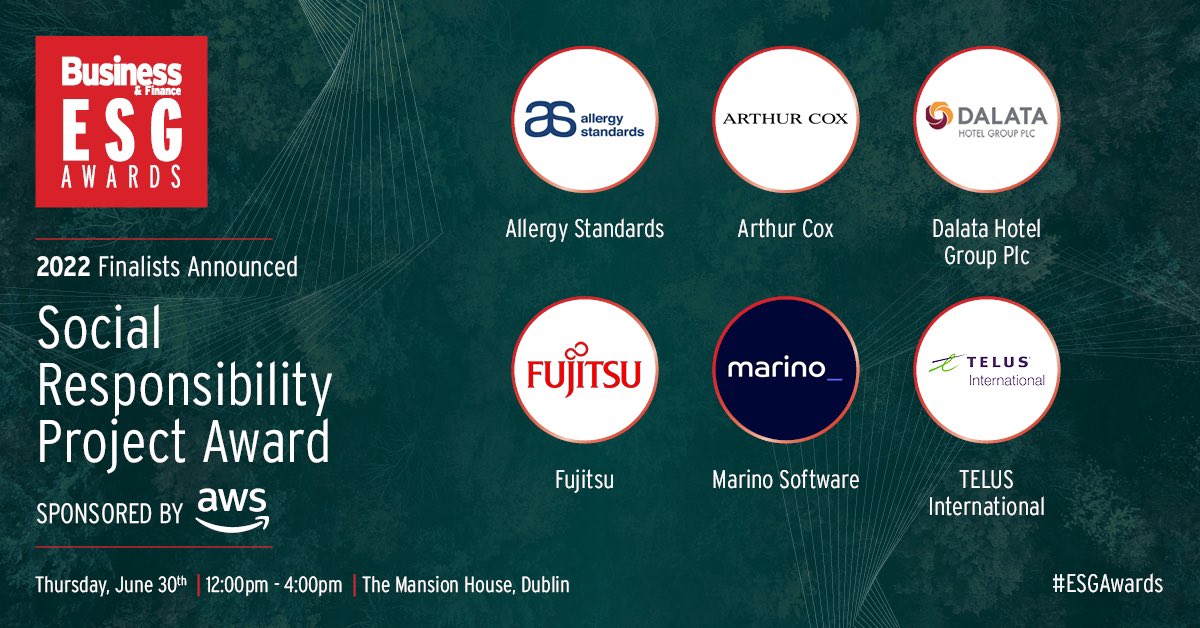 Dalata Hotel Group (@dalata_hotels) on Twitter photo We are delighted to have been shortlisted for the <a href="/BandF/">Business & Finance</a> #ESGAwards2022 in the Social Responsibility Project category. Looking forward to the awards tomorrow and best of luck to the other finalists also. We are delighted to have been shortlisted for the <a href="/BandF/">Business & Finance</a> #ESGAwards2022 in the Social Responsibility Project category. Looking forward to the awards tomorrow and best of luck to the other finalists also.
