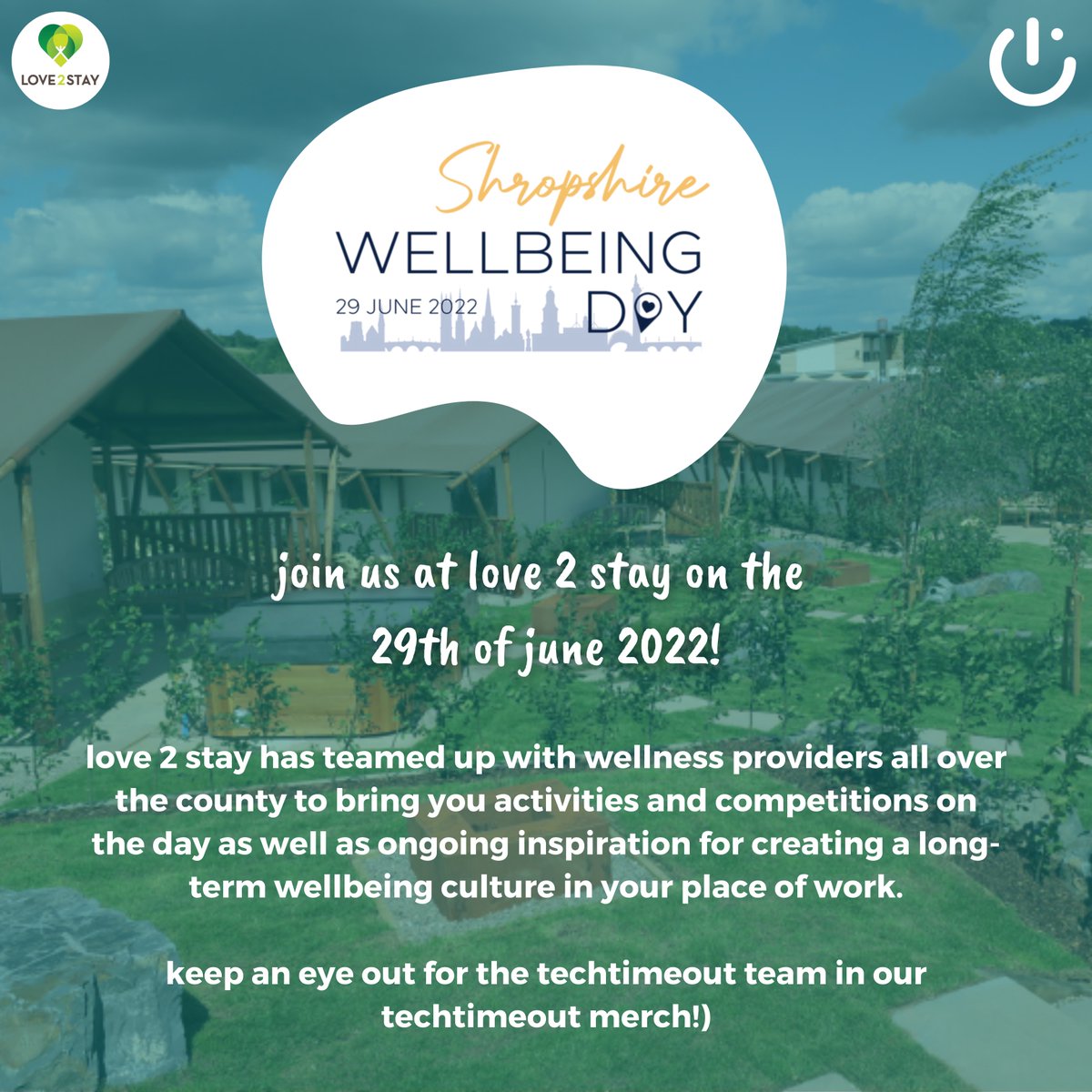 techtimeout (@techtime_out) on Twitter photo Today is the day!⭐
We're at The Shropshire Wellbeing Day at Love2Stay!
Make sure you come and say hi to us (we will be in the techtimeout merch!) 
Let us know in the comments if you're going to be there...
#shropshirewellbeingday #wellbeingday #wellbeing #healthandwellness Today is the day!⭐
We're at The Shropshire Wellbeing Day at Love2Stay!
Make sure you come and say hi to us (we will be in the techtimeout merch!) 
Let us know in the comments if you're going to be there...
#shropshirewellbeingday #wellbeingday #wellbeing #healthandwellness