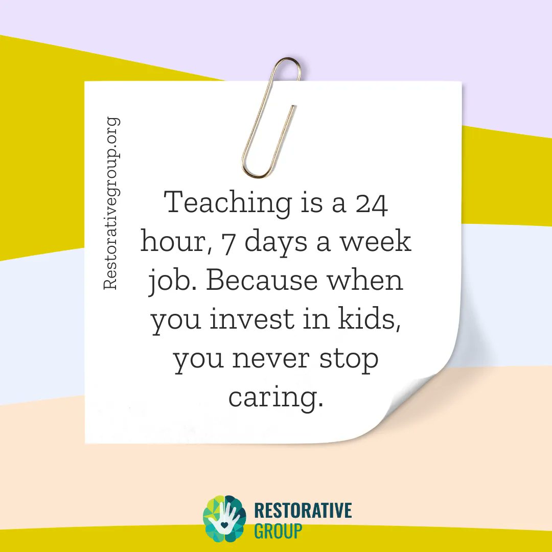 Even during the summer! 🌞 
🌐 restorativegroup.org

#RestorativeGroup #RestorativePractices #edchat #K12 #learning #edleadership