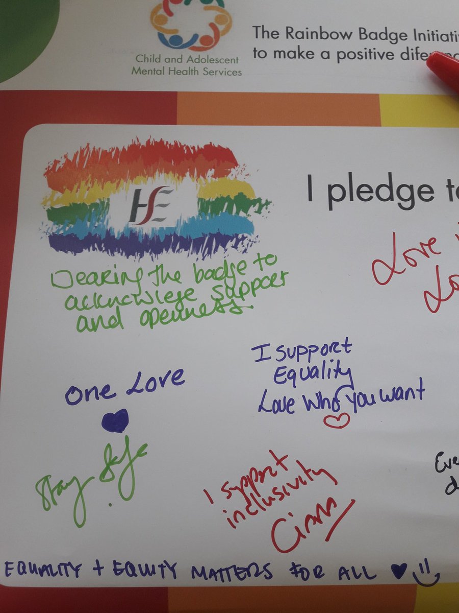 BrendanHarold4's tweet photo. Day 2 of Pride in our Community @LinnDara #HSERainbowBadge roll out! Hello to all our Dublin based teams and thabk you for providing an inclusive space for young people and families of the LGBTQI+ community #HSEPride @HSECHO7 @WeHSCPs https://t.co/nlzpAVpkbx