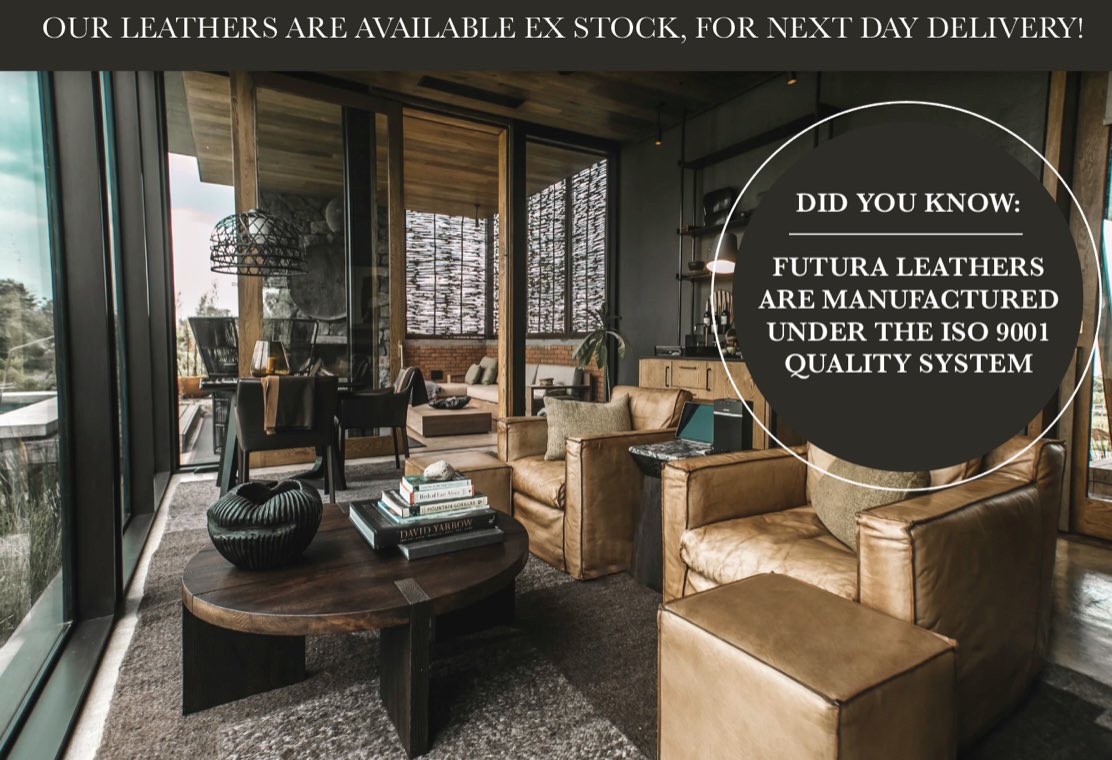 Futura_Leathers's tweet photo. VIEW OUR LATEST NEWSLETTER HERE:
https://t.co/vrPk1k0jCU
Please contact our helpful experts direct for all enquiries / complimentary leather samples:
t: 01706 523555
e: adele@futuraleathers.co.uk
w: https://t.co/BgfghpNeol
.
.
.
#Pullupleather #Nubuckleather #TwoToneLeather https://t.co/7uwgUe1UoL