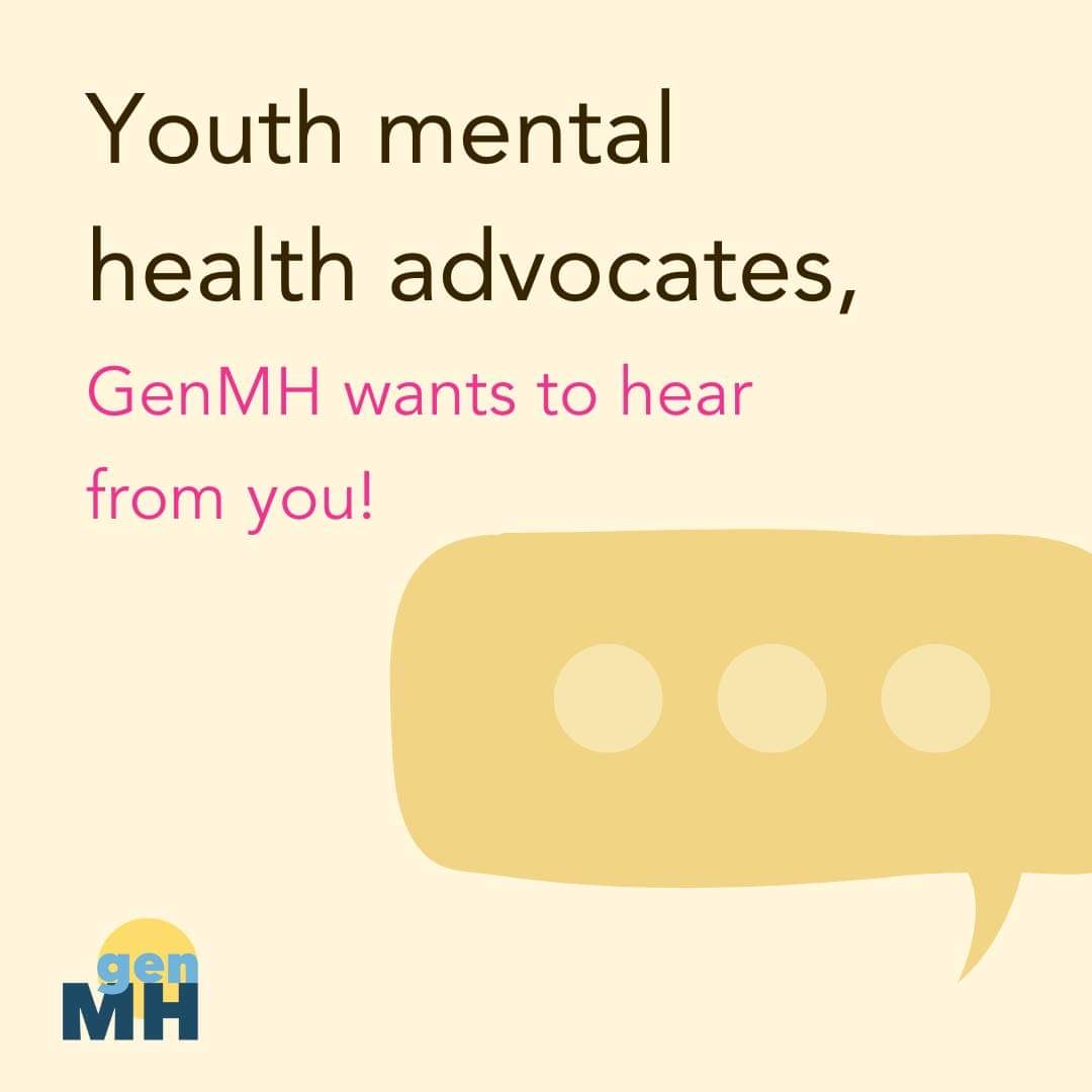Attention mental health advocates! Our friends at @GenMHTeam would love to learn about you and your advocacy work in order to help them create programs that truly benefit you! To contribute, fill out their short 10-15 minute survey today! Learn more here👉🏾bit.ly/36JgWY5