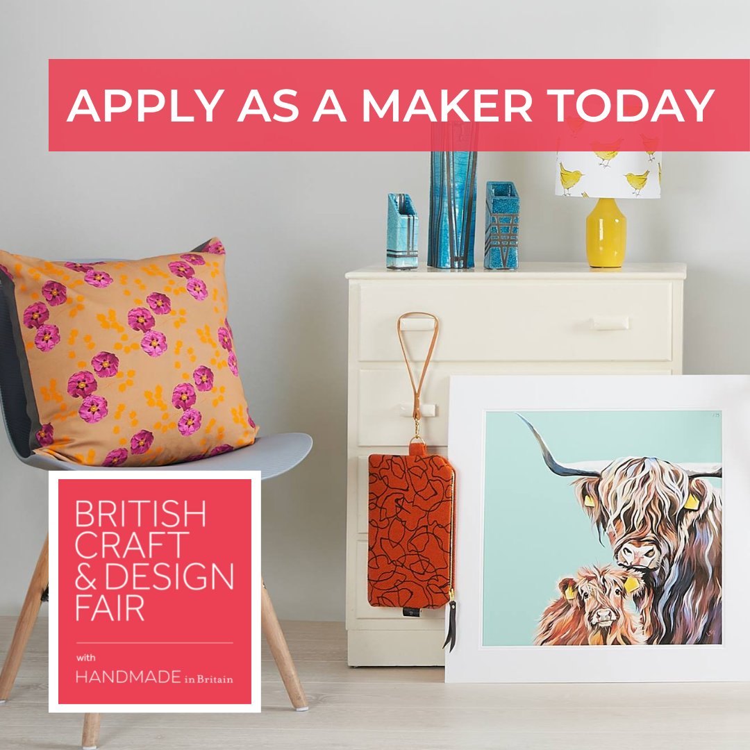 Thinking about applying to the British Craft &amp; Design Fair as a maker? 🎨 You'll be exhibiting with over 150 carefully vetted expert designer-makers at the HCC in the heart of Harrogate. 

Link in bio for further details and to apply to be a British Craft &amp; Design Fair maker.🔗