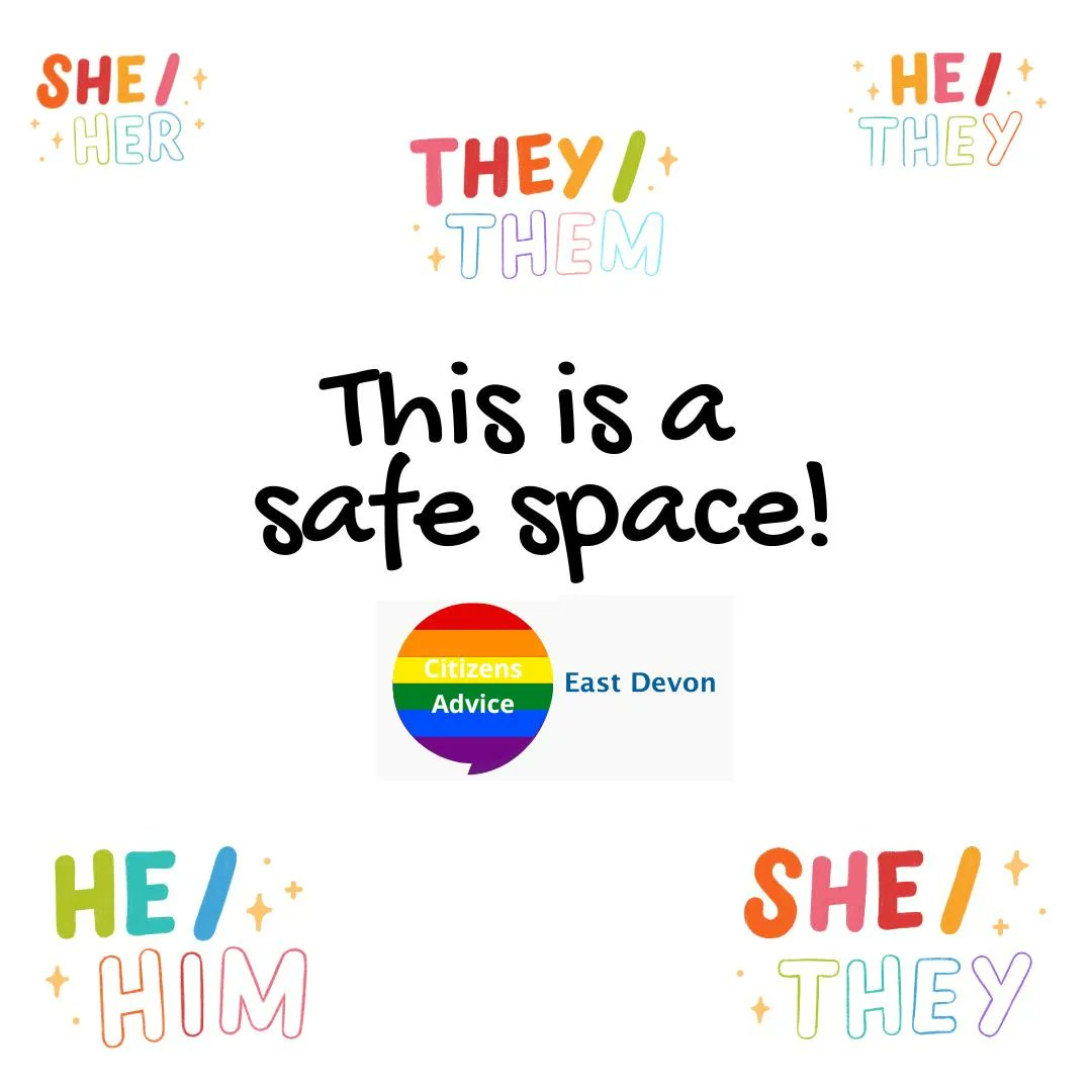 We are a safe space for everyone, if you need help, please contact us

enquiries@citizensadviceeastdevon.org
01395 265 070

#pride #gay #lgbtq #loveislove #love #pridemonth #gaypride #lesbian #queer #bisexual #trans #transgender #gaylove #lgbtqia #rainbow #lovewins #lgbtpride