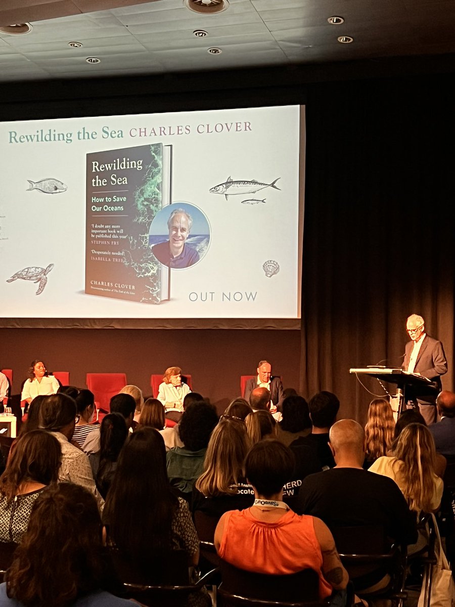Listening to @CRHClover outline how rewilding the ocean might just be the key to saving our planet, fills me with hope. You can read about it in his new book Rewilding the Ocean. For sale now!