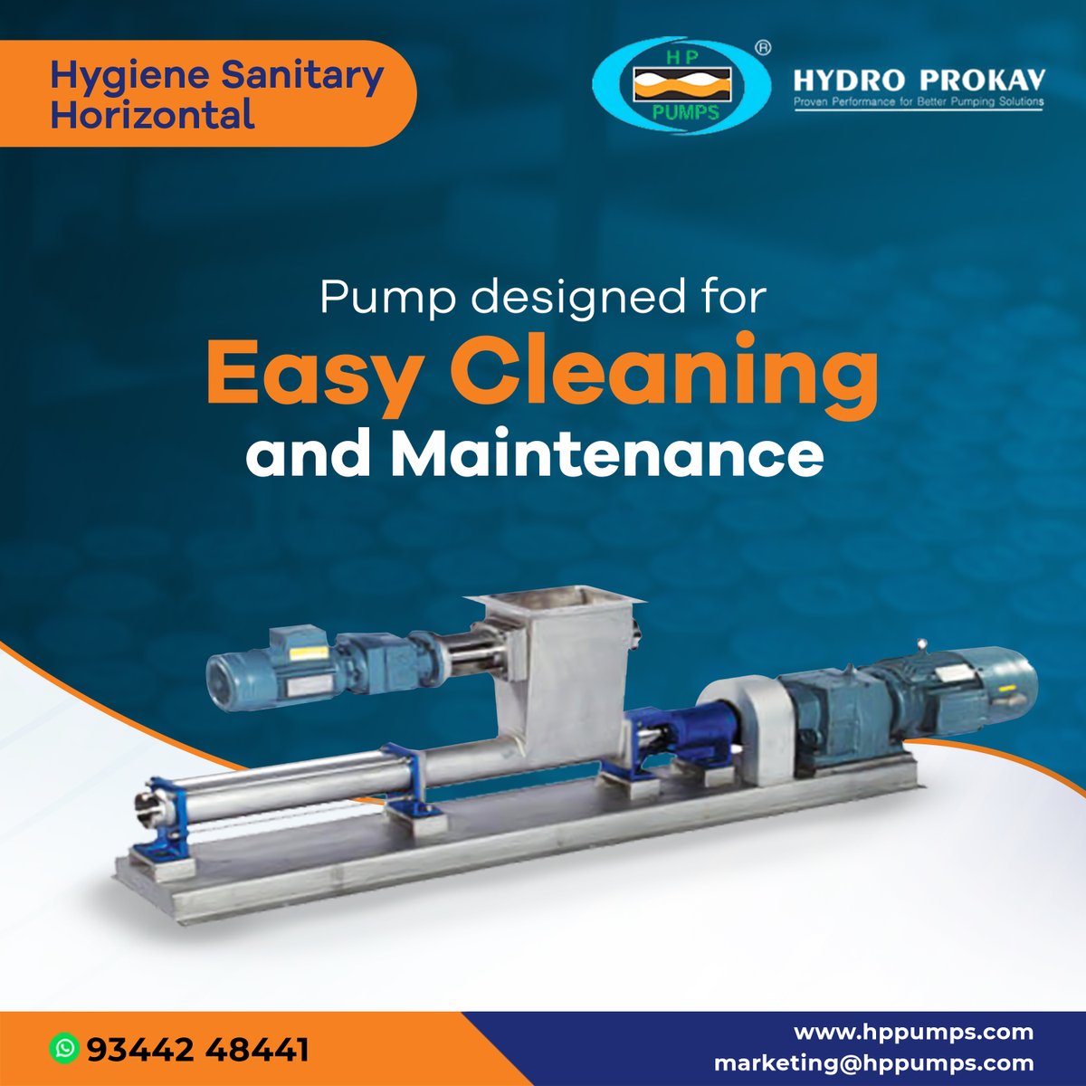 HydroProkav's tweet photo. Is your firm wasting more time on maintenance of the pumps installed for the transfer? Use Hygiene Sanitary Horizontal Pumps from HP Pumps and reduce the time wasted on cleaning and maintenance.
 
https://t.co/6K8mZUNdEl 

#horizontalpumps #sanitaryhorizontalpumps #hppumps https://t.co/f9YXXwZW9g
