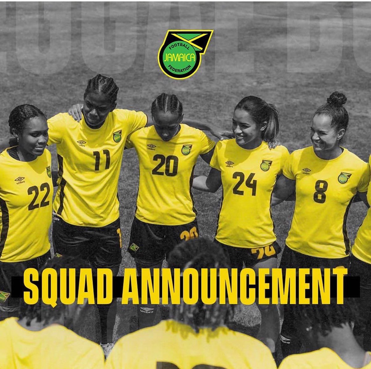 Reggae_Girlz_F's tweet photo. πTHE ROSTER IS HERE! Coach Lorne Donaldson has named the official Players that will represent Jamaica at the 2022 @ConcacafW Championships in Monterrey, Mexico from July 4-18, 2022.
#ReggaeGirlz #CWC #Rooted2Rise #GameChangers #ReggaeGirlzFoundation https://t.co/ZC0WxtcPvP
