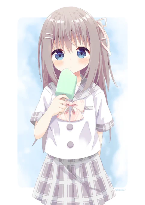 暑いので涼しげなイラストを…(オリジナル) 