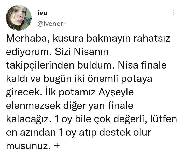 Sneee_4's tweet photo. Destekkk #nbfc #nbfcai̇lesi̇ #nisabolukbasi #nbfcailesi #nisa #nisabölükbaşı https://t.co/AEbudLDpk9