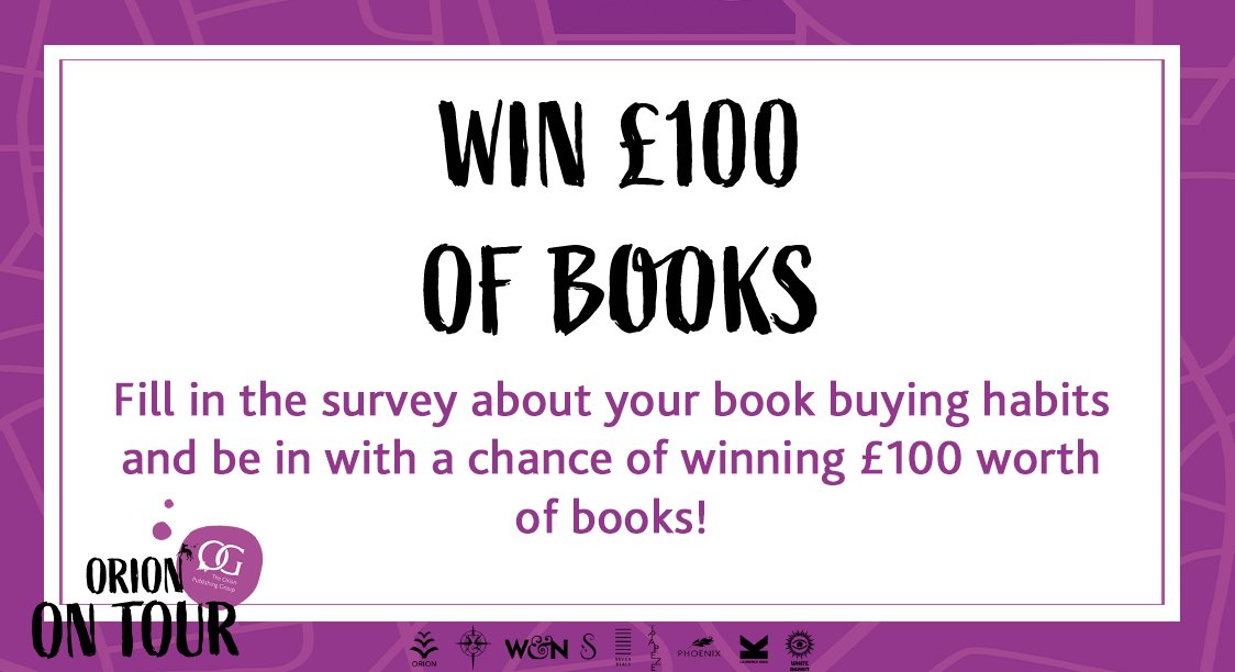 orionbooks's tweet photo. We want to hear from you. 
Yes, YOU!

If you have 5 minutes spare you might be able win £100 worth of books. Help us publish books that you really love to read by filling out our short survey below about your reading habits!
https://t.co/XYxxZjxMAp https://t.co/ui6G4jRsnW