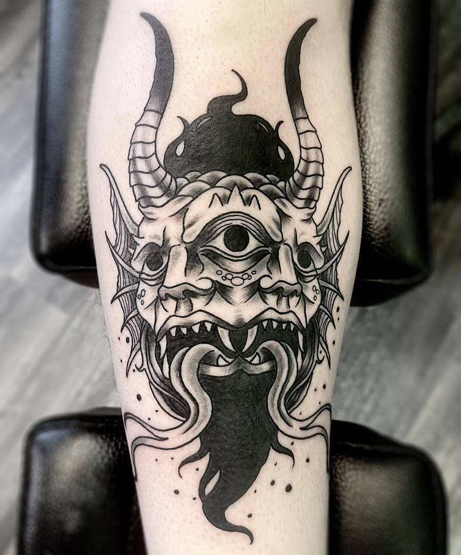 A Wicked Demon by Denys Obukhovskyi at Syndicate Tattoo Studio in Warsaw,  Poland. : r/tattoos