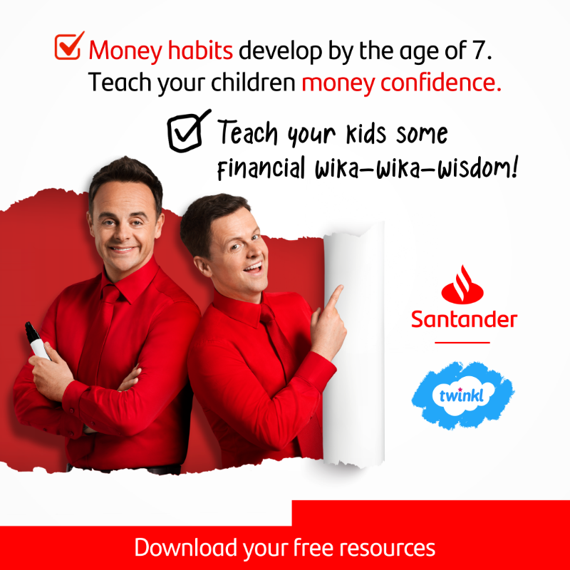 santanderuk's tweet photo. To make sure your children are more confident with money visit https://t.co/QNEy7ghdVN