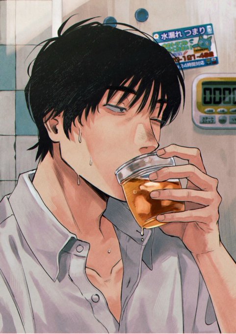 「男の子 飲み物」のTwitter画像/イラスト(人気順)