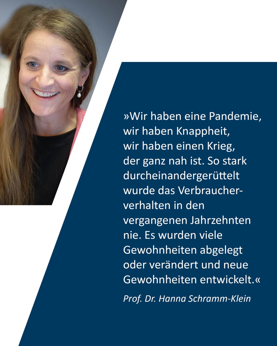 Die #Inflation bewegt sich auf Rekordniveau, das Leben ist in vielen Bereichen teurer geworden. Wie gehen die #Verbraucher und Verbraucherinnen damit um, wie werden sich die Preise entwickeln? Antworten gibt's im Interview mit Prof. Hanna Schramm-Klein: u-si.de/VTFdg
