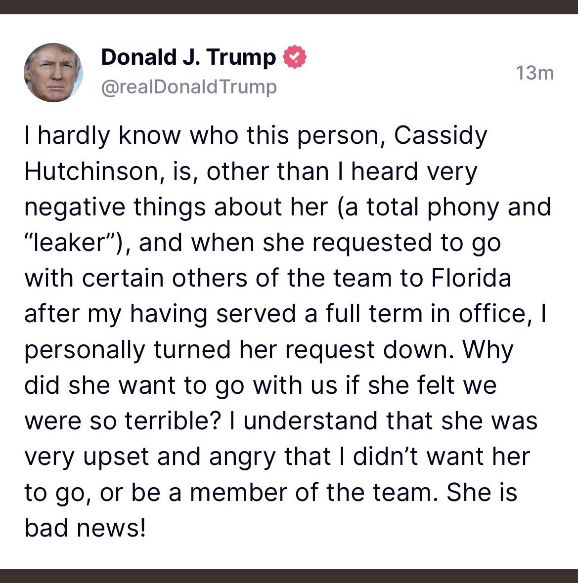 jpatricknash's tweet photo. You also said you “hardly knew” Stormy Daniels, but then turns out you doinked &amp; paid her $130k.

Your record on “people you hardly know” isn’t too truthful.

Ps - you need some new lines.  

#January6thCommitteeHearings #TrumpTantrum 
#Hutchinson https://t.co/hYGO7qNh2E