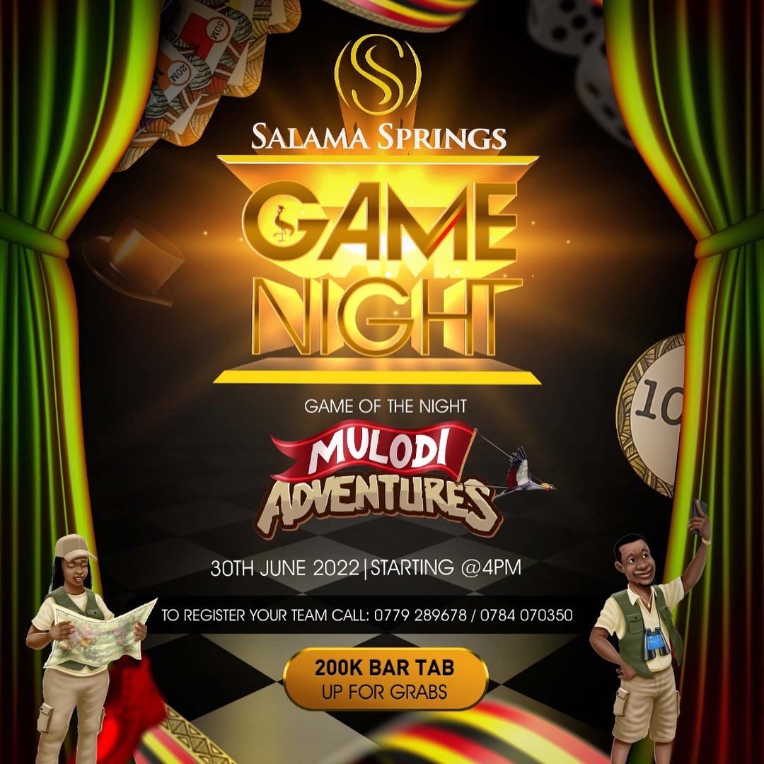 mizano_ltd's tweet photo. BALOODI, Thursday is game night and a chance to win a free limited edition Mulodi Adventures 🥳.                #Mizanoltd #Mulodi #Mulodiadventures #salamasprings https://t.co/nYROwQVgRR