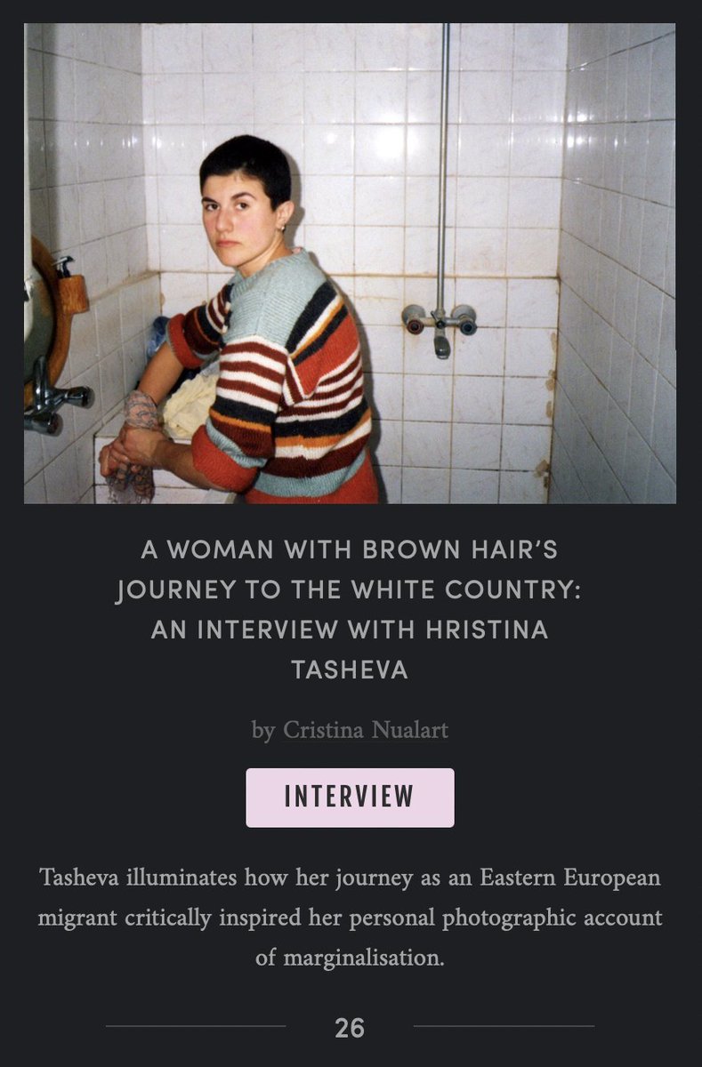 Twenty-sixth piece in our new issue on Photography and Resistance: <a href="/cnualart/">Cristina Nualart</a> interviews Hristina Tasheva about how her journey as an Eastern European migrant inspired her personal photographic account of marginalisation #maifeminism #photography #feminism maifeminism.com/an-interview-w…