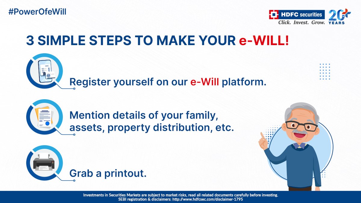 hdfcsec's tweet photo. Yes, it’s literally that simple. 
Head to our website and create your e-Will TODAY - https://t.co/VQb1eXZmNm

#PowerOfeWill #HDFCsecurities #Will #Property #Asset #HappyFamily #eWill #Family #Happiness #NextGeneration #Safe #Secure #Reliable #Finance #Simple https://t.co/56YRm6DTlU