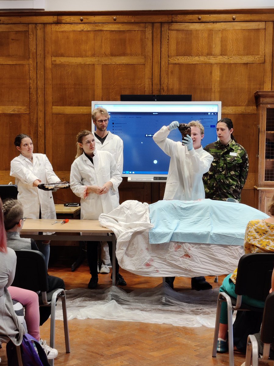 LauraMCowell's tweet photo. Had a fantastic time organising 'Zombies in York' as part of @YorkFestofIdeas with @AndersonOrlagh! So great to be able to start running this exciting event again where children get to investigate disease spread of a fictional zombie epidemic to save York! 🔬🫁🧟‍♂️#scicomm https://t.co/EQWF6IdUQt