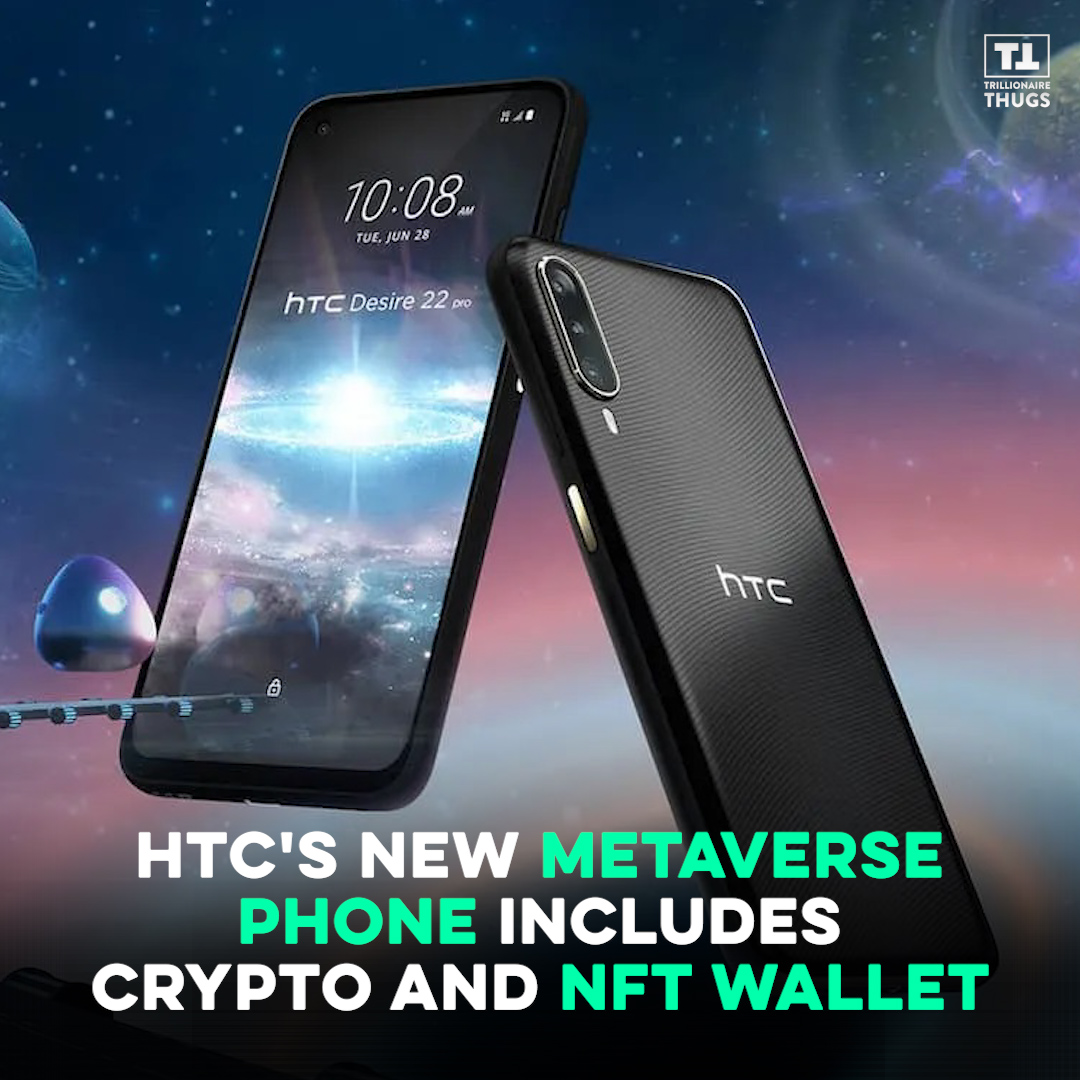 TThugsNFT's tweet photo. The HTC Desire 22 Pro comes preloaded with "Viverse" apps to navigate the metaverse and manage your crypto and NFTs.
#TrillionaireThugs #NFTCommunity #TThugsArmy #NFTNews https://t.co/U28CBYViaE