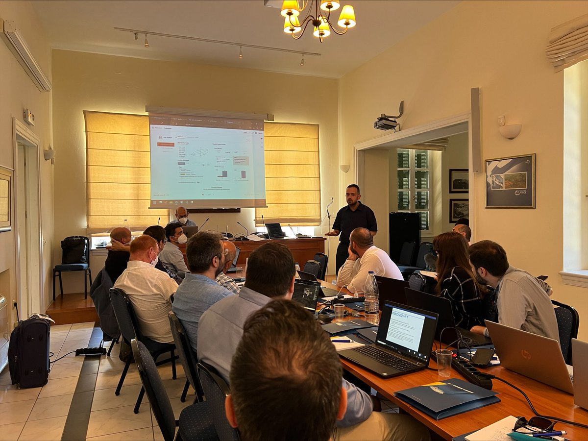 Konnektable's tweet photo. 📣Live from @PalaemonProject plenary meeting in Chania where @Konnektable is presenting the #PALAEMON incident management module, where the DSS & Weather Forecast Toolkit are integrated along with many other partners’ components. https://t.co/D9LN0zkrIH