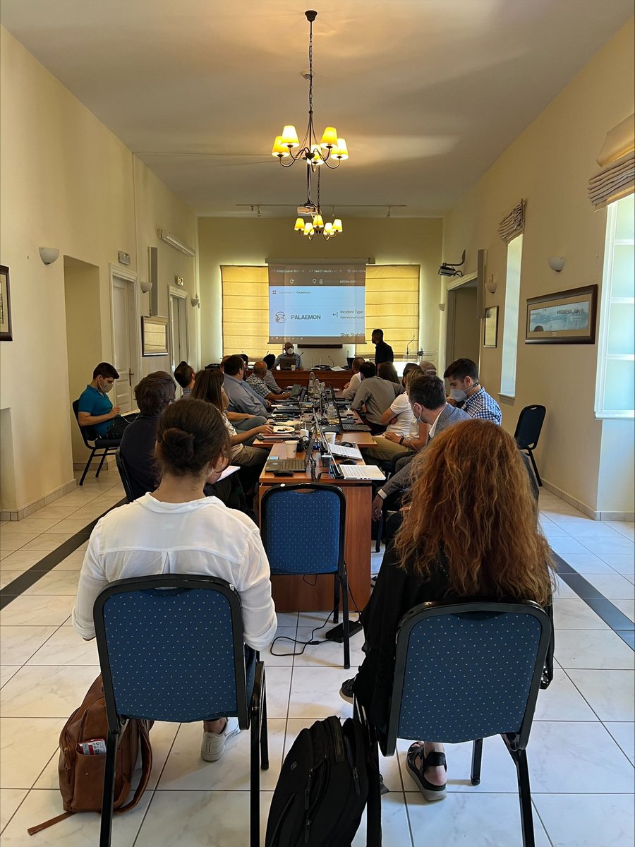 Konnektable's tweet photo. 📣Live from @PalaemonProject plenary meeting in Chania where @Konnektable is presenting the #PALAEMON incident management module, where the DSS & Weather Forecast Toolkit are integrated along with many other partners’ components. https://t.co/D9LN0zkrIH