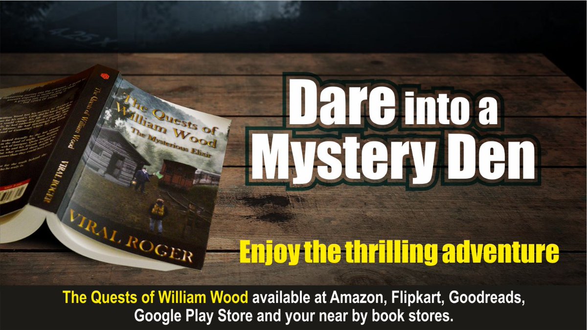 RogerViral's tweet photo. #TheQuestsofWilliamWood. It's book and a #readingbonanza! After all, who doesn't like to feel the thrill of climbing the mystery hill? 
...grab it and go on...and on.. And on....

https://t.co/pdPr95Xrdq
https://t.co/bCAbeqEwdb…

#bookreaders #challenge #courage #fictionstories https://t.co/f7ue6R6qw0