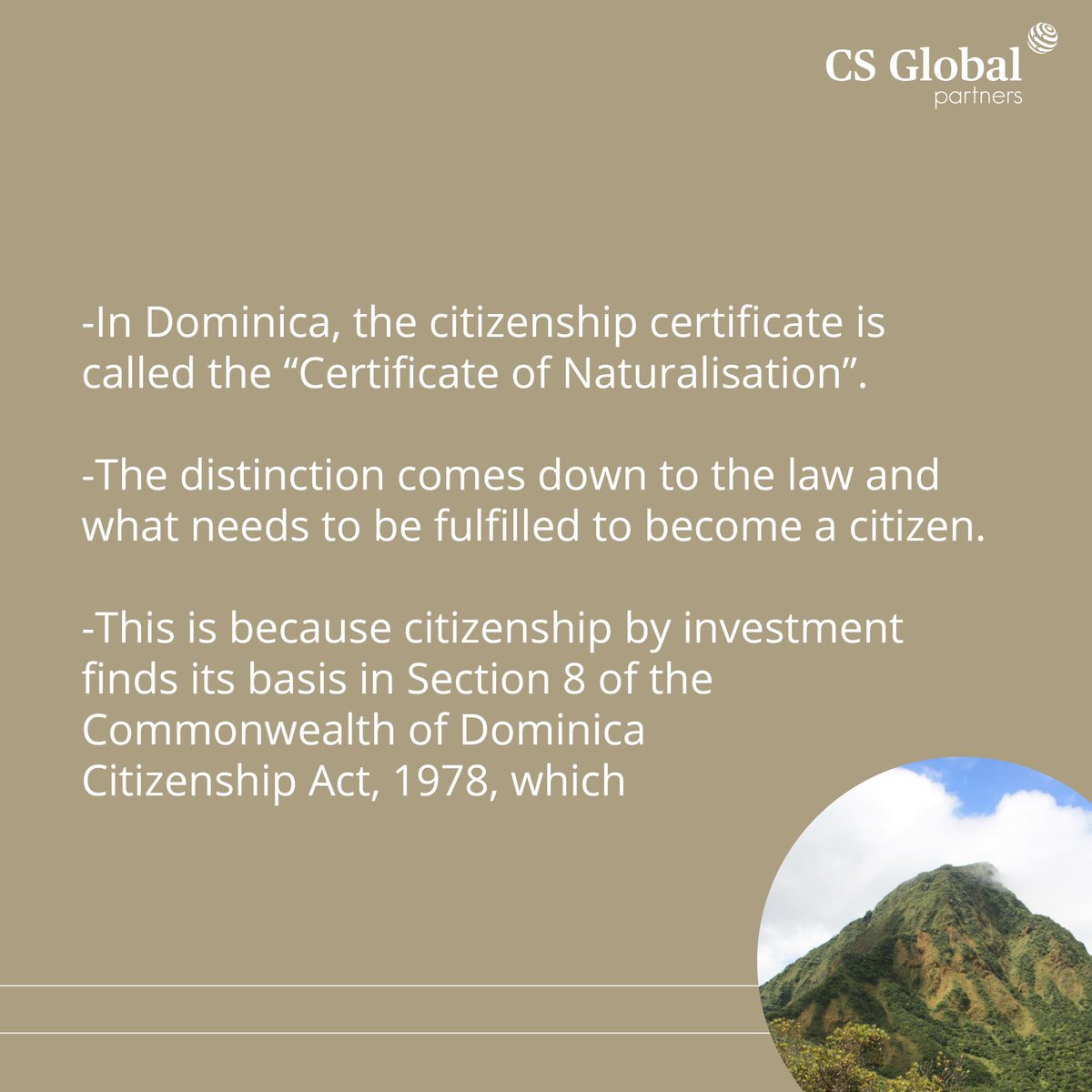 CSGPtnrsIndia's tweet image. The title on your #Citizenshipcertificate(certificate of naturalization ) depends upon the relevant #citizenship legislation section that #citizenshipbyinvestment is derived. 
For more information, Visit our website.
csglobalpartners.com