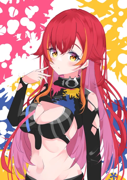 🧡🧡🧡❤️
#今月描いた絵を晒そう 