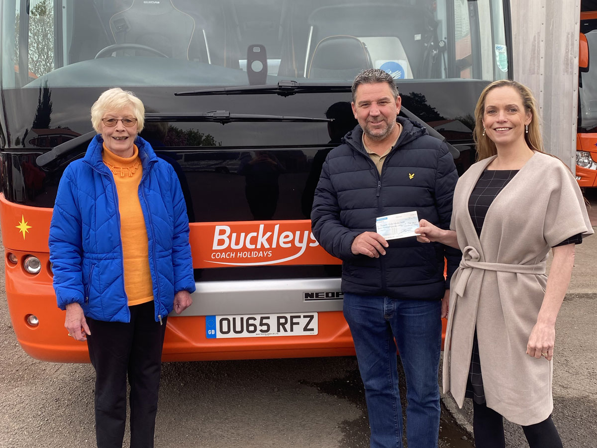 🚌 Thank you Buckleys Holidays, who raised £700 for DCDT from their annual party reunion trip in March. 

The group travelled to Caernarfon, Wales for a two-night stay. We’re sure a great time was had by all, thank you to Buckley’s for their generous donation 💜