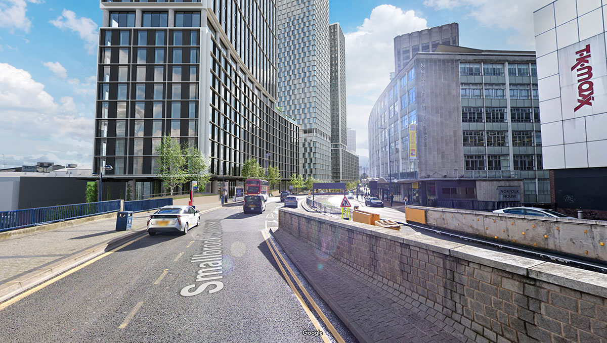 📢LIVE: Smallbrook Queensway.

A MAJOR public consultation has today launched for a residential-led, mixed use redevelopment of the site, which includes the demolition of all buildings, to be replaced with 3 new builds ranging from 40 up to 60 storeys. 

🗣️smallbrookqueenswaybuildings.co.uk