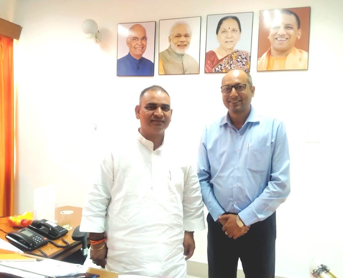 It was a brilliant meeting with the Hon'ble State Minister, for IT & Electronics and Science & Technology, Shri Ajit Singh Pal who has led several key #Startup initiatives with me like the New #StartupPolicy, SIDBI #FundsofFunds, #UPStartupConclave, #UPAngelNetwork and many more.