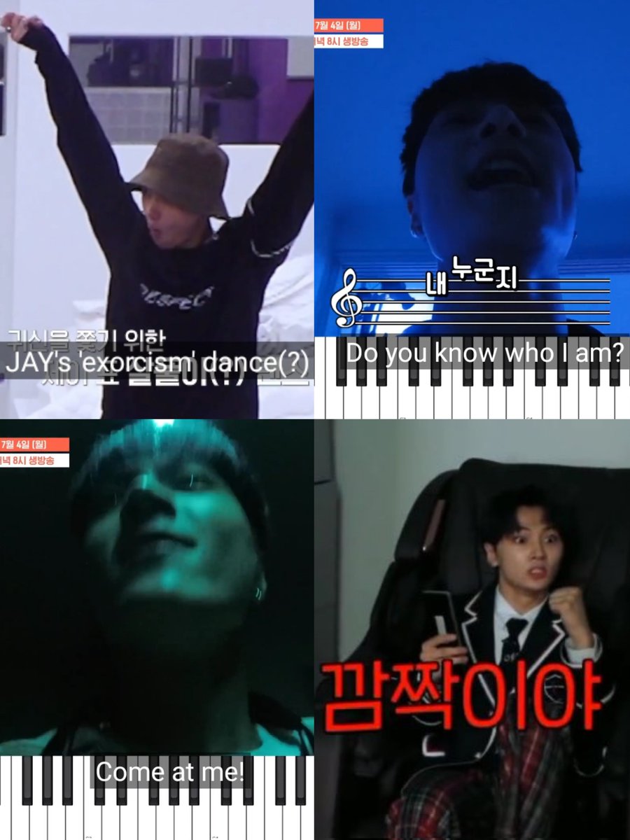 0420MEDIA's tweet photo. jay and the ghosts, he's so ready to fighting them 🤣😭 https://t.co/bAjCRMr8He
