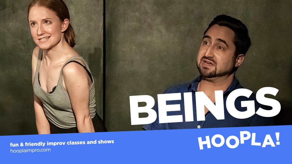 hooplaimpro's tweet photo. Friday at Hoopla!
BRA 'supportive' group bring high energy, character-packed chaos. BEINGS conjure humorous improvised stories from this world, and others.  AND Fruit Machine - Lineup Max Dickins, Conor Jatter, Sally Hodgkiss, Tom Webster and Monica Gaga!
https://t.co/k21d1KNqIM https://t.co/HwhlDYaO2K