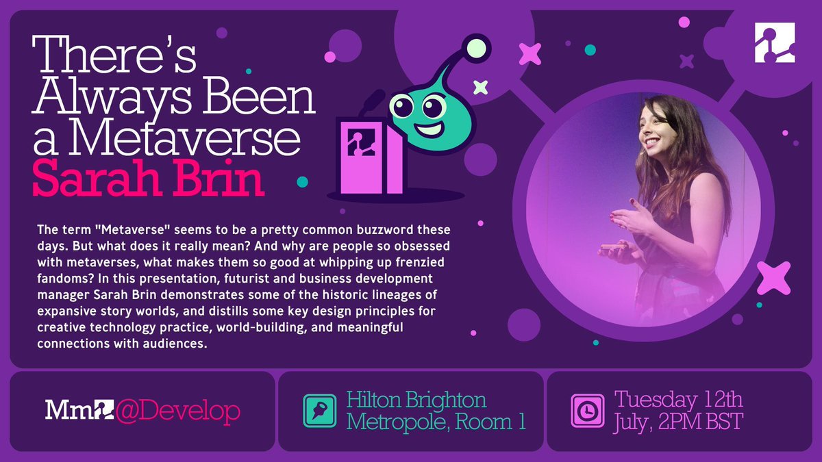 The term "Metaverse" seems to be pretty common these days but what does it really mean? 🤔

Our Business Development Manager <a href="/sarah_brin/">Sarah Brin</a> will be speaking at <a href="/developconf/">Develop:Brighton 2026</a> on 12th July!

Find out about this upcoming presentation at Develop: Brighton, below 👇