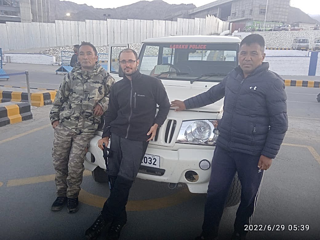 An Israeli tourist was rescued by UT-Disaster Response Force, Leh team today at 02:30 am after the trekker was stuck due to increase in water levels in the steams between Sku &amp; Lato. 

Ladakh Police at your service. <a href="/lg_ladakh/">Office of the Lt. Governor, Ladakh</a> <a href="/LehPolice/">District Police Leh</a> @LadakhPoliceKgl